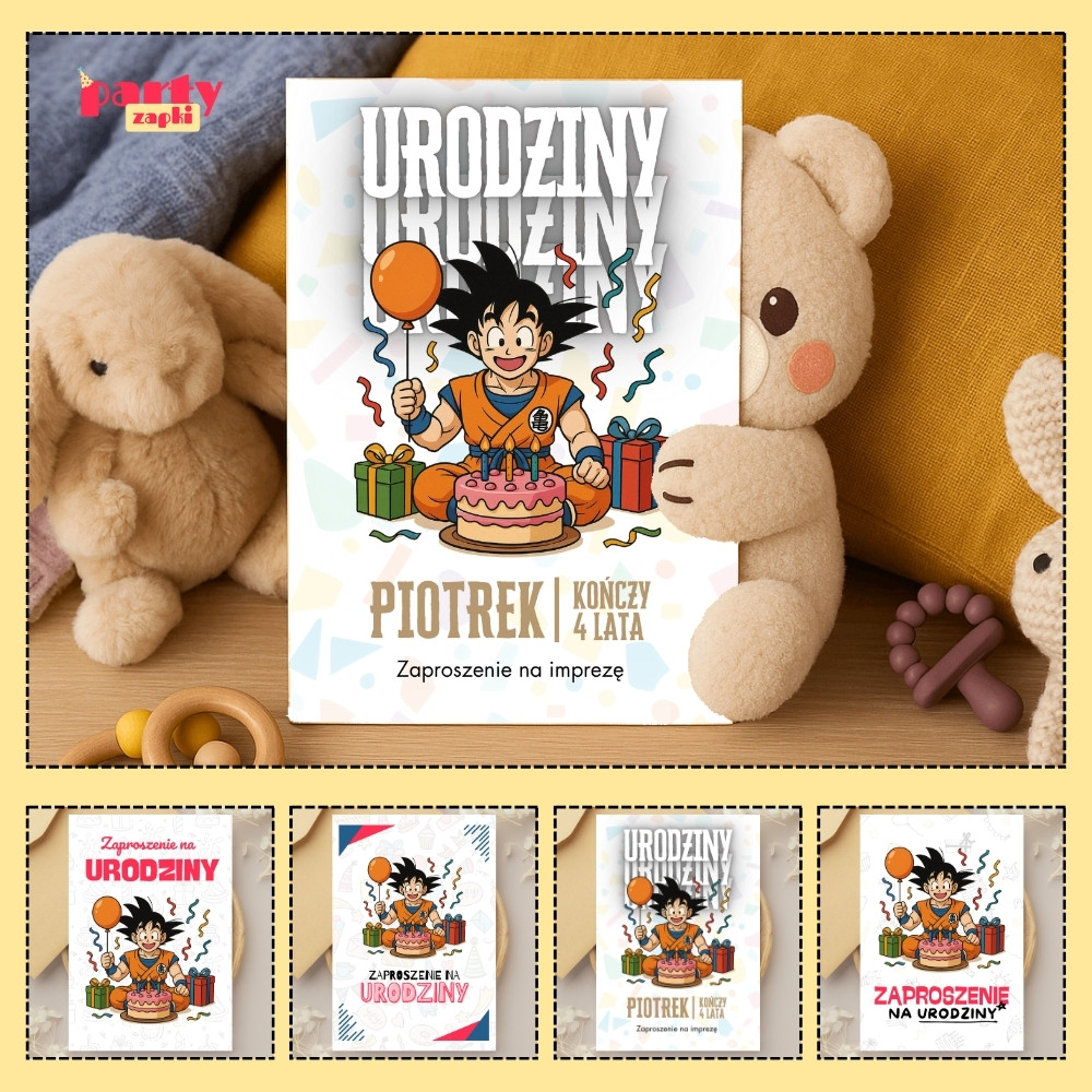 goku dragon ball zaproszenie partyzapki 05 1
