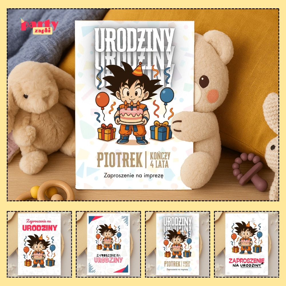 goku dragon ball zaproszenie partyzapki 07 1