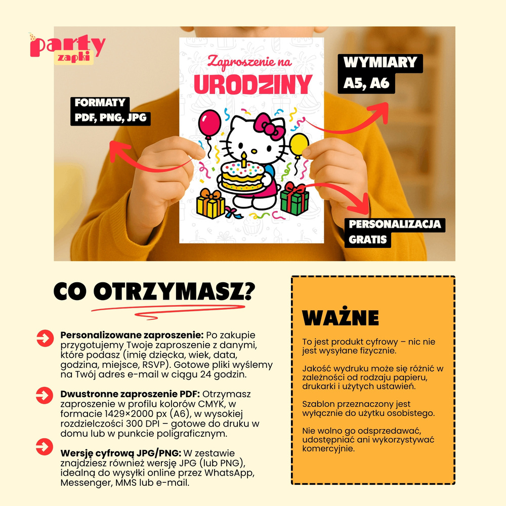 hello kitty zaproszenie partyzapki 02 4