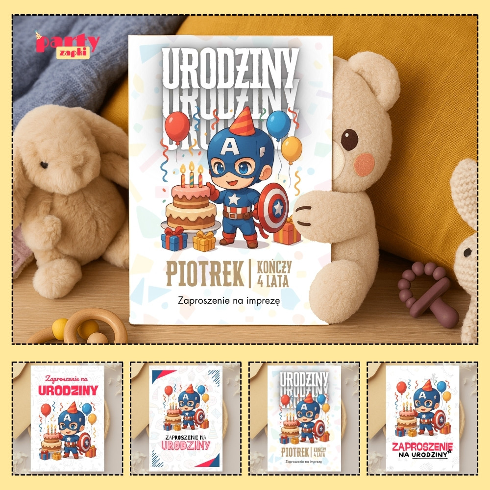 kapitan ameryka zaproszenie partyzapki 01 1