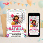 koci domek gabi 07 zaproszenie na urodziny partyzapki 1