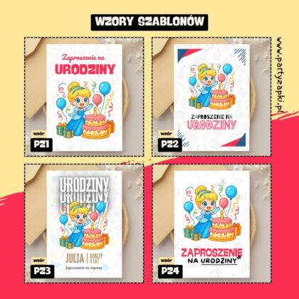 kopciuszek zaproszenie partyzapki 02 2