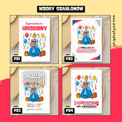 kopciuszek zaproszenie partyzapki 03 2