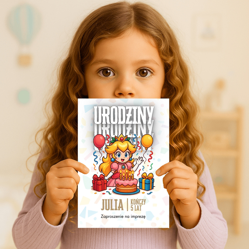 ksiezniczka peach zaproszenie partyzapki 01 3