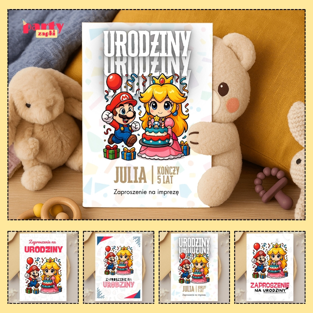 ksiezniczka peach zaproszenie partyzapki 02 1