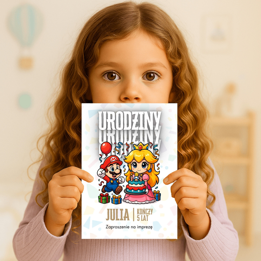 ksiezniczka peach zaproszenie partyzapki 02 3