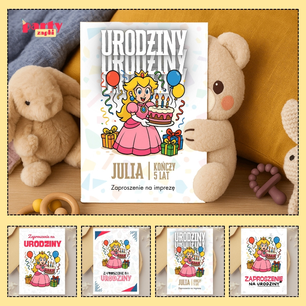 ksiezniczka peach zaproszenie partyzapki 03 1