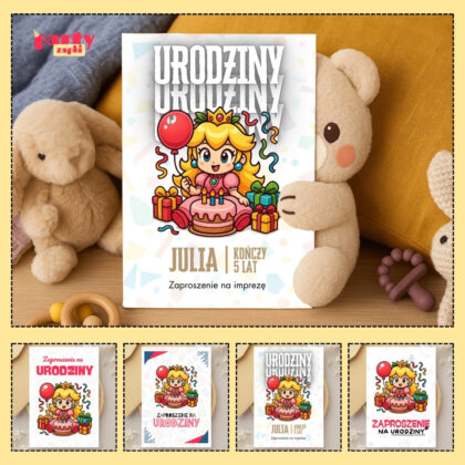 ksiezniczka peach zaproszenie partyzapki 05 1