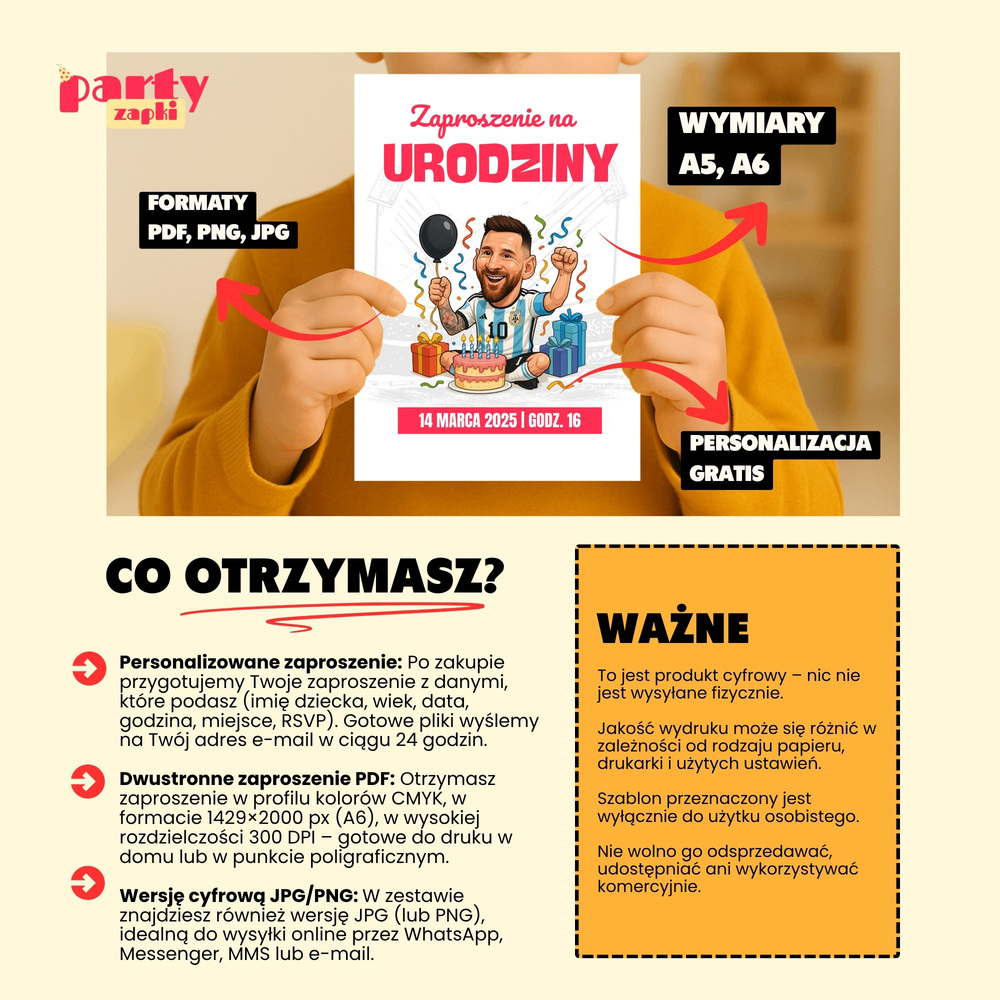 leo messi zaproszenie partyzapki 03 4