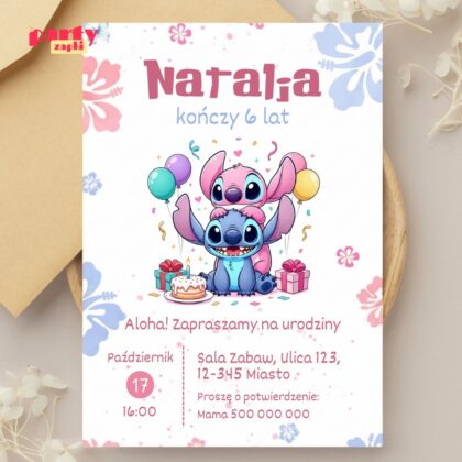 lilo stich 06 zaproszenie na urodziny partyzapki 2