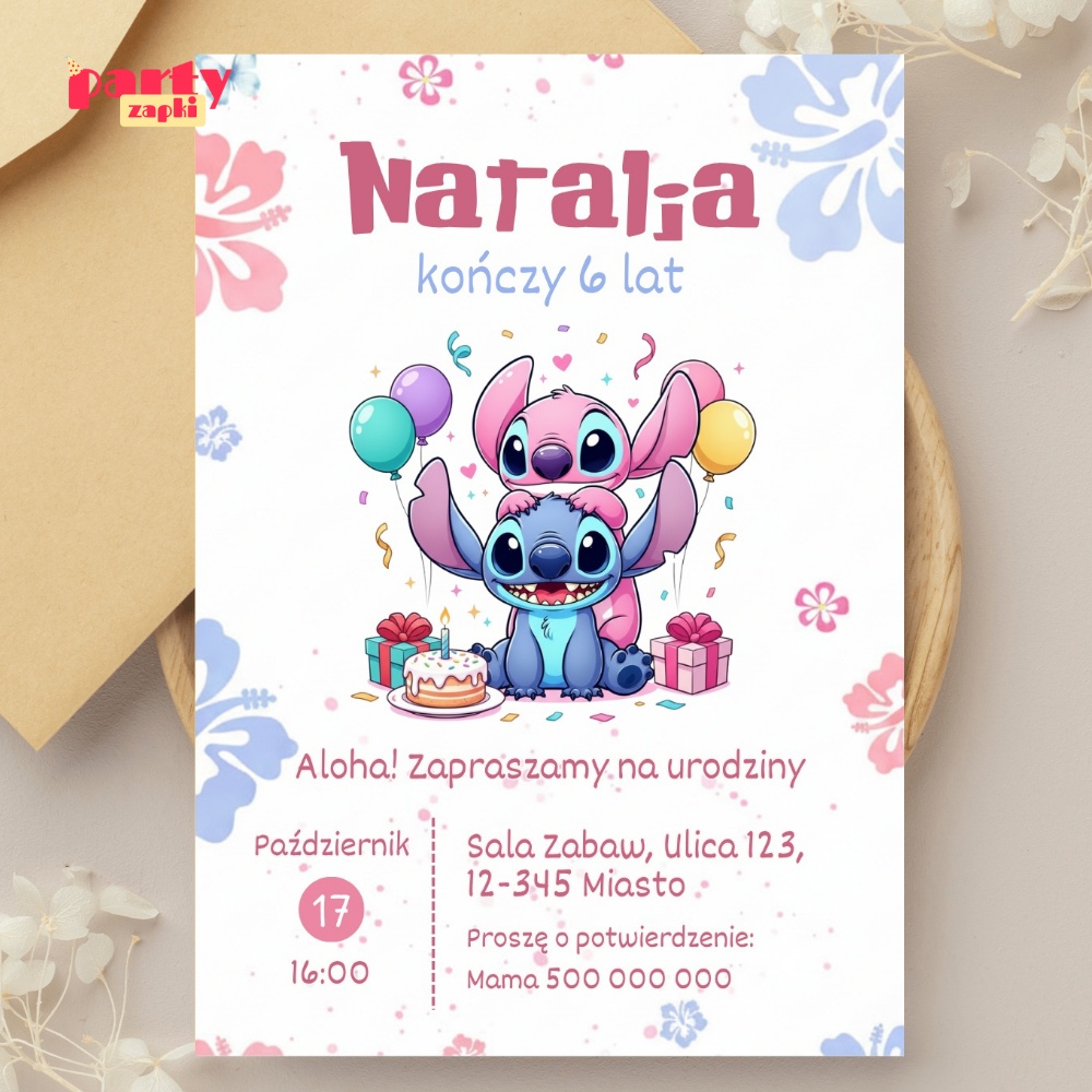 lilo stich 06 zaproszenie na urodziny partyzapki 2