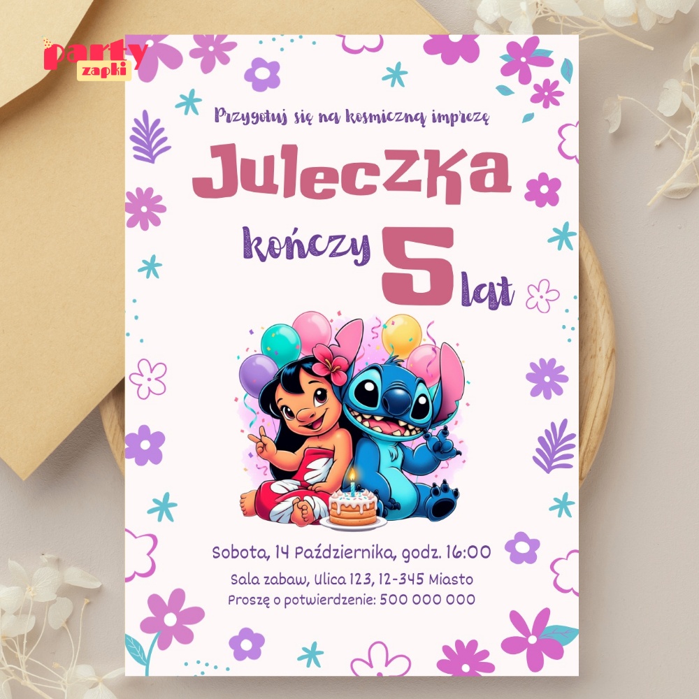 lilo stich 07 zaproszenie na urodziny partyzapki 2