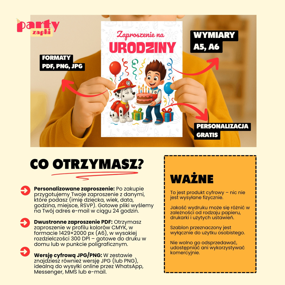 marshall psi patrol zaproszenie partyzapki 02 4