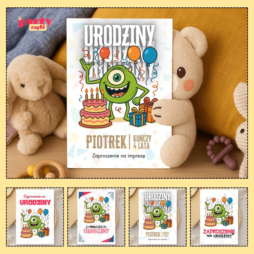 mike wazowski potwory i spolka zaproszenie partyzapki 02 1