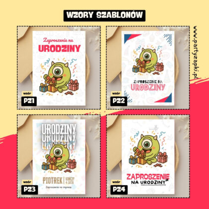 mike wazowski potwory i spolka zaproszenie partyzapki 04 2