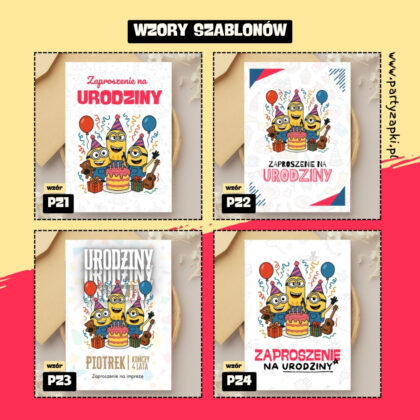 minionki zaproszenie partyzapki 01 2