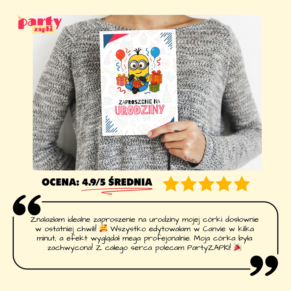 minionki zaproszenie partyzapki 04 5