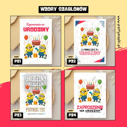 minionki zaproszenie partyzapki 06 2