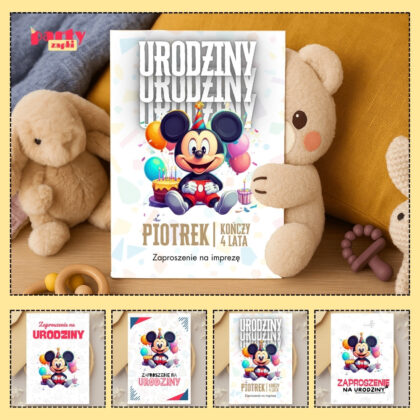 myszka miki zaproszenie partyzapki 02 1