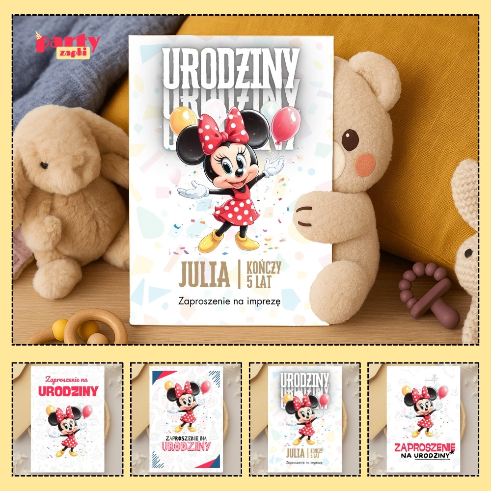 myszka minnie zaproszenie partyzapki 01 1