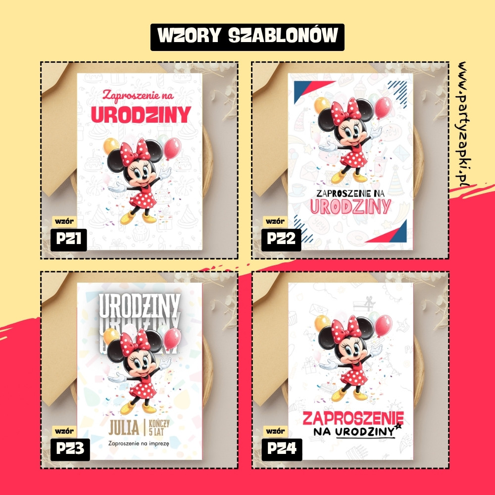 myszka minnie zaproszenie partyzapki 01 2