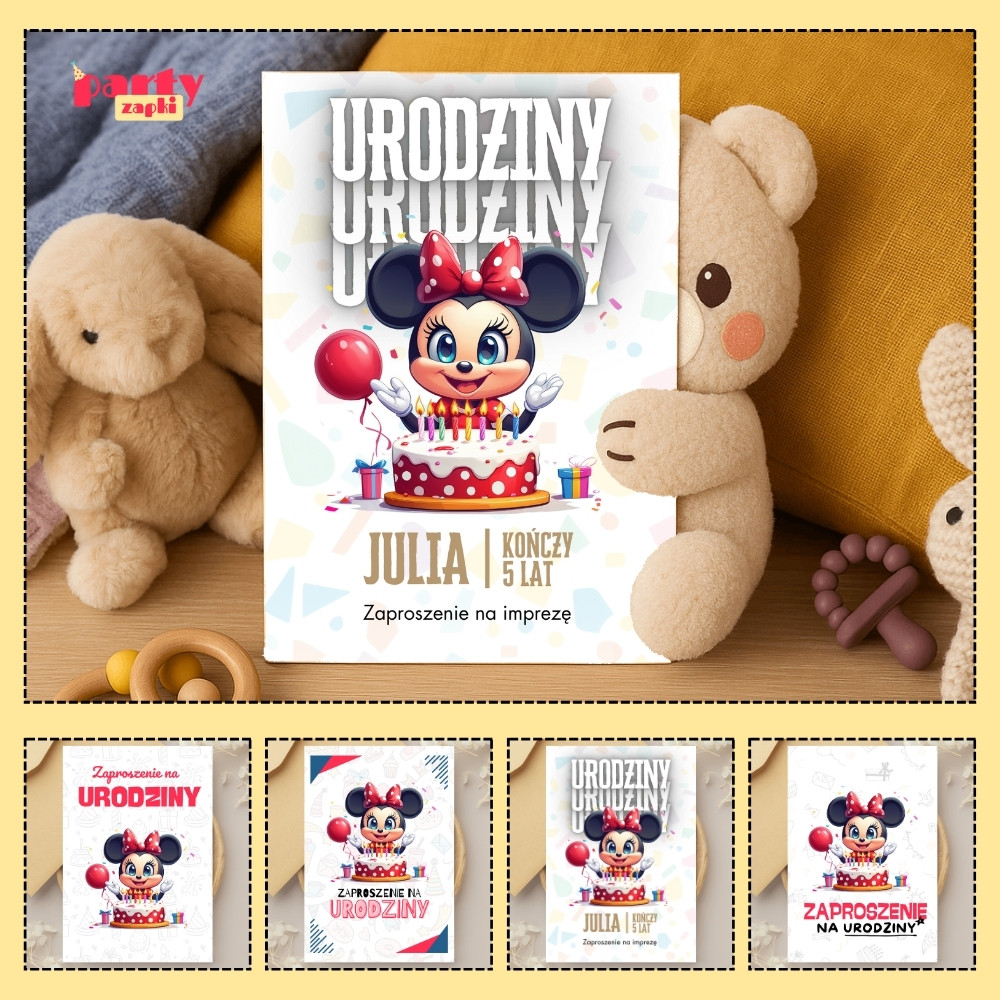 myszka minnie zaproszenie partyzapki 02 1