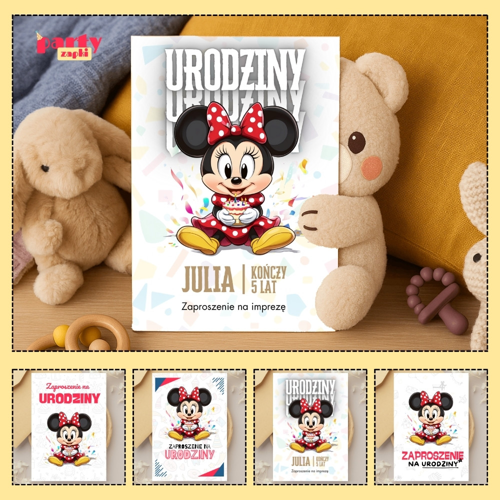 myszka minnie zaproszenie partyzapki 03 1