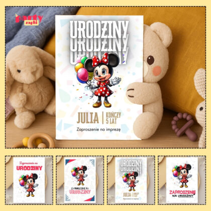 myszka minnie zaproszenie partyzapki 05 1