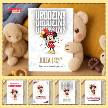 myszka minnie zaproszenie partyzapki 06 1