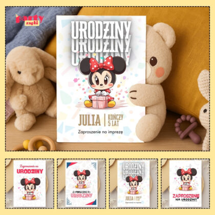 myszka minnie zaproszenie partyzapki 07 1