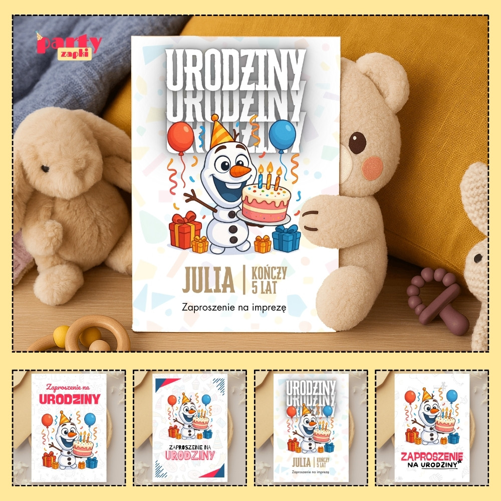 olaf kraina lodu zaproszenie partyzapki 02 1