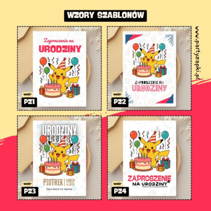 pikachu pokemon zaproszenie partyzapki 02 2