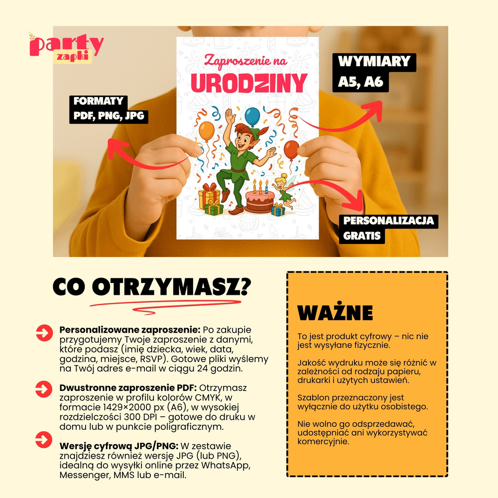 piotrus pan zaproszenie partyzapki 07 4