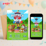 psi patrol 02 zaproszenie na urodziny partyzapki