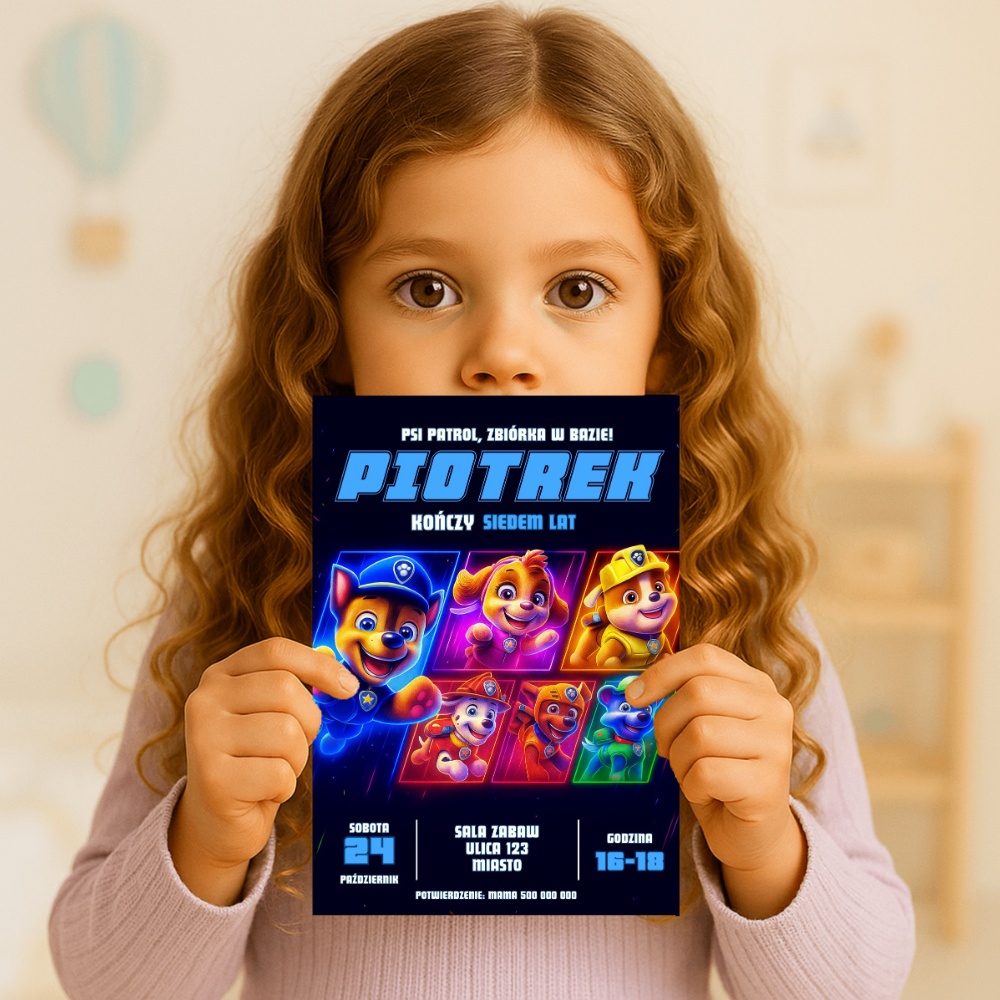 psi patrol 03 zaproszenie na urodziny partyzapki 3
