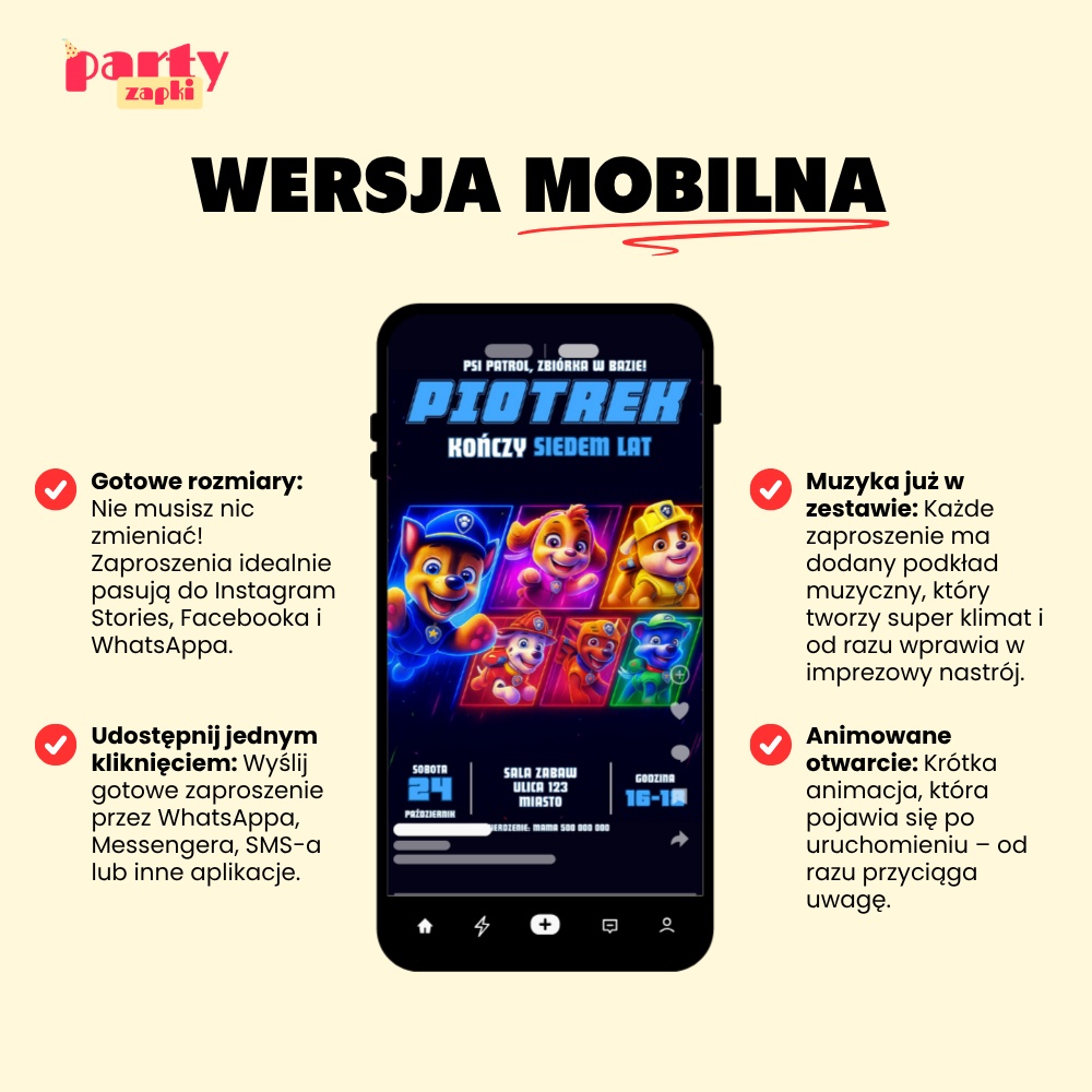 psi patrol 03 zaproszenie na urodziny partyzapki 4