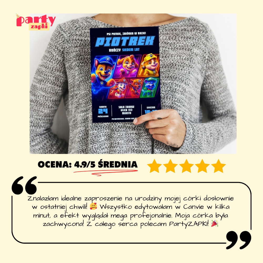 psi patrol 03 zaproszenie na urodziny partyzapki 7