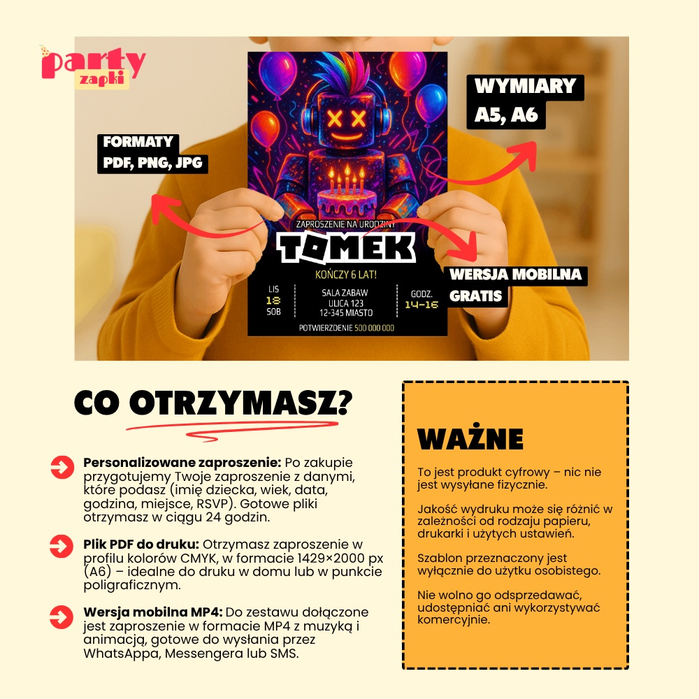 roblox 03 zaproszenie na urodziny partyzapki 5