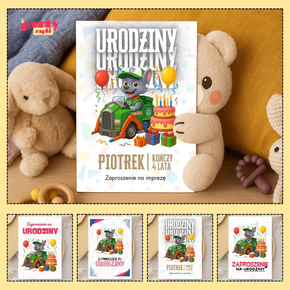 rocky psi patrol zaproszenie partyzapki 03 1