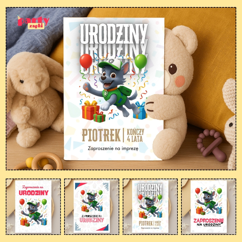 rocky psi patrol zaproszenie partyzapki 05 1