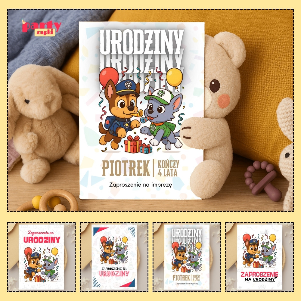 rocky psi patrol zaproszenie partyzapki 07 1