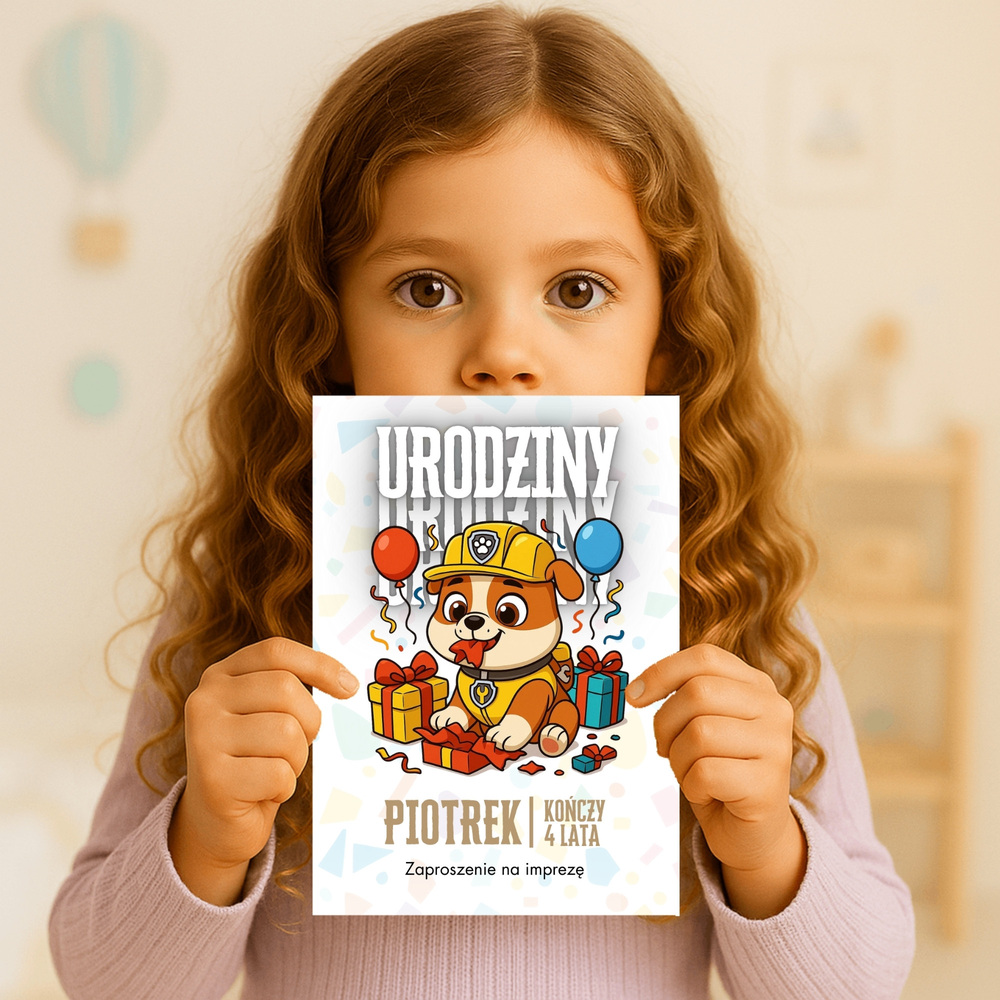 rubble psi patrol zaproszenie partyzapki 02 3