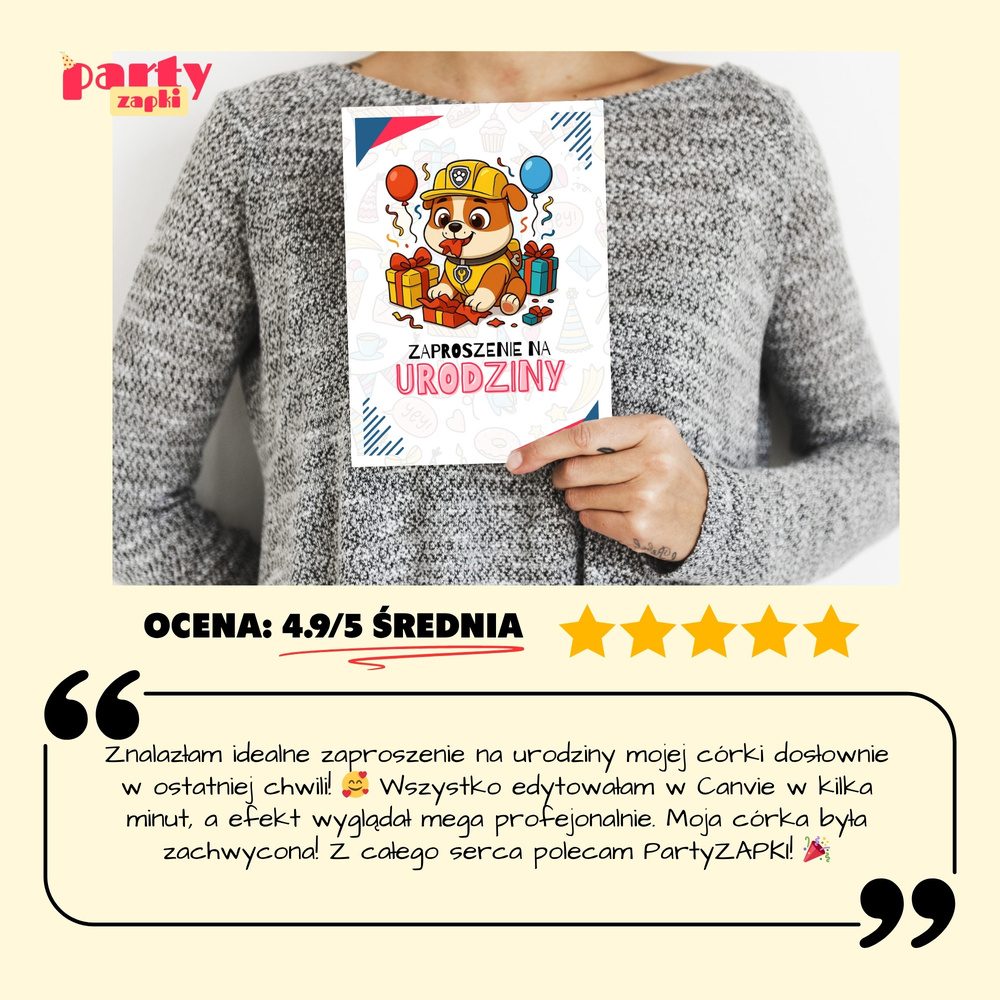 rubble psi patrol zaproszenie partyzapki 02 5