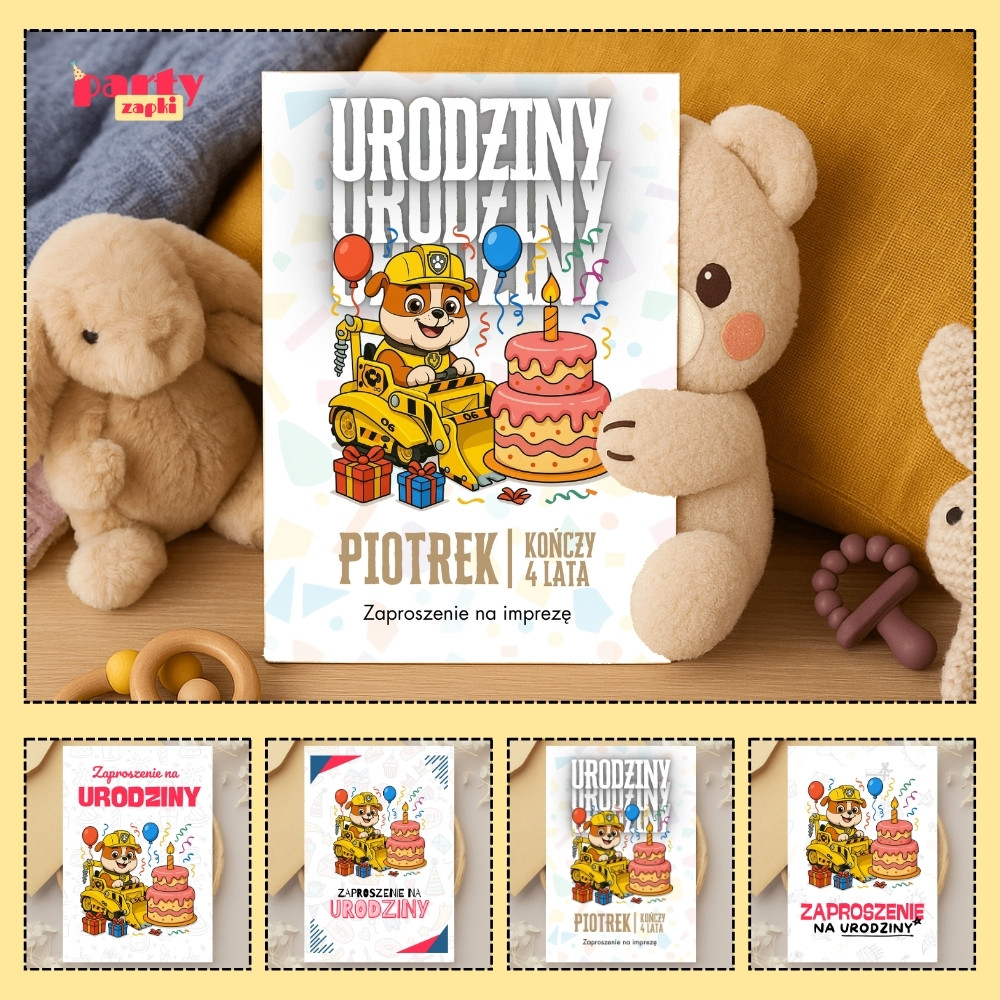 rubble psi patrol zaproszenie partyzapki 03 1