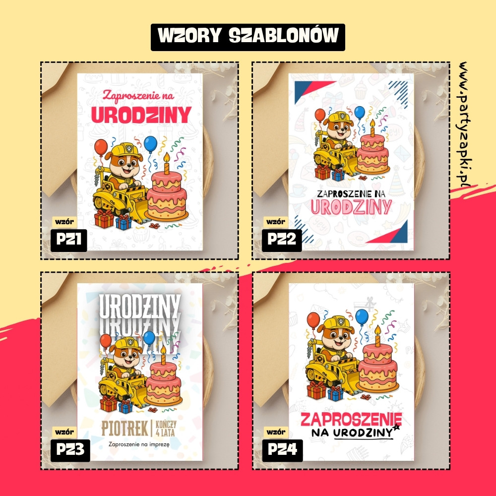 rubble psi patrol zaproszenie partyzapki 03 2