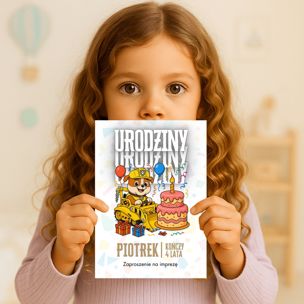 rubble psi patrol zaproszenie partyzapki 03 3