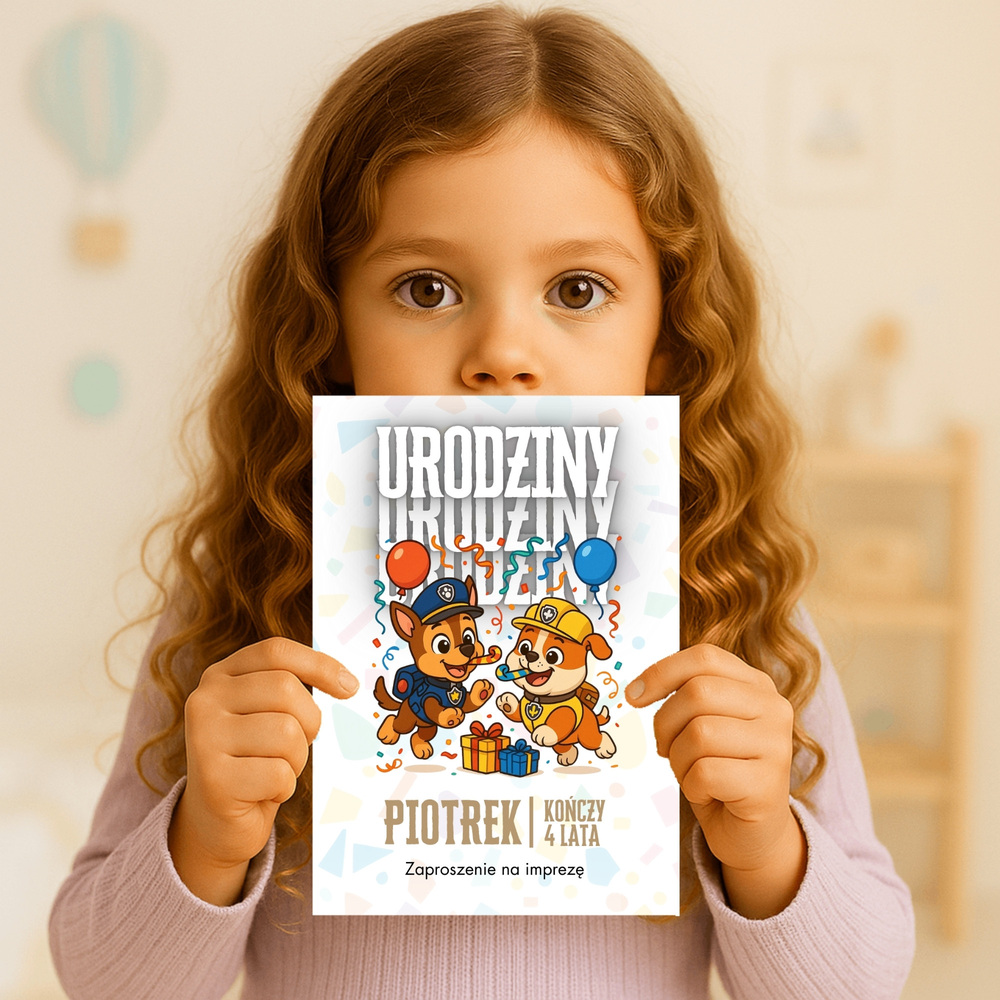 rubble psi patrol zaproszenie partyzapki 07 3