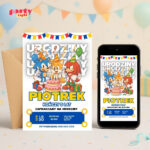 sonic 09 zaproszenie na urodziny partyzapki