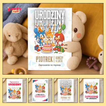 sonic the hedgehog zaproszenie partyzapki 03 1