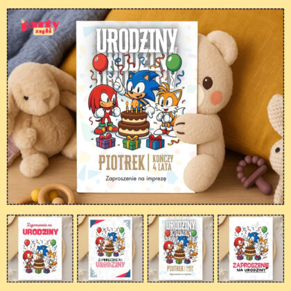 sonic the hedgehog zaproszenie partyzapki 04 1